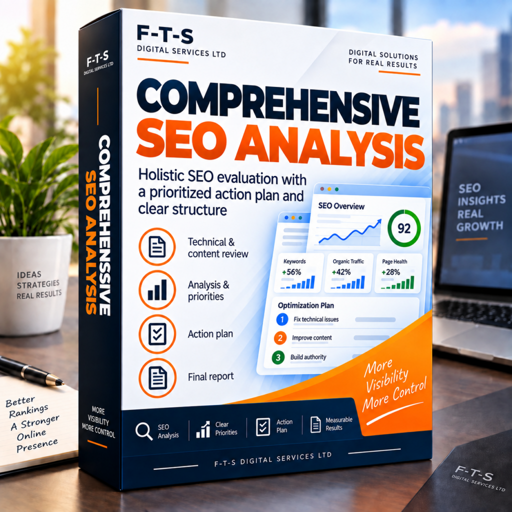 Comprehensive SEO Analysis – English product image by F-T-S Digital Services LTD