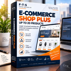 E-Commerce Shop Plus up to 20 products – English product image by F-T-S Digital Services LTD