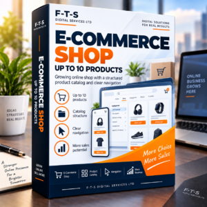 E-Commerce Shop up to 10 products – English product image by F-T-S Digital Services LTD