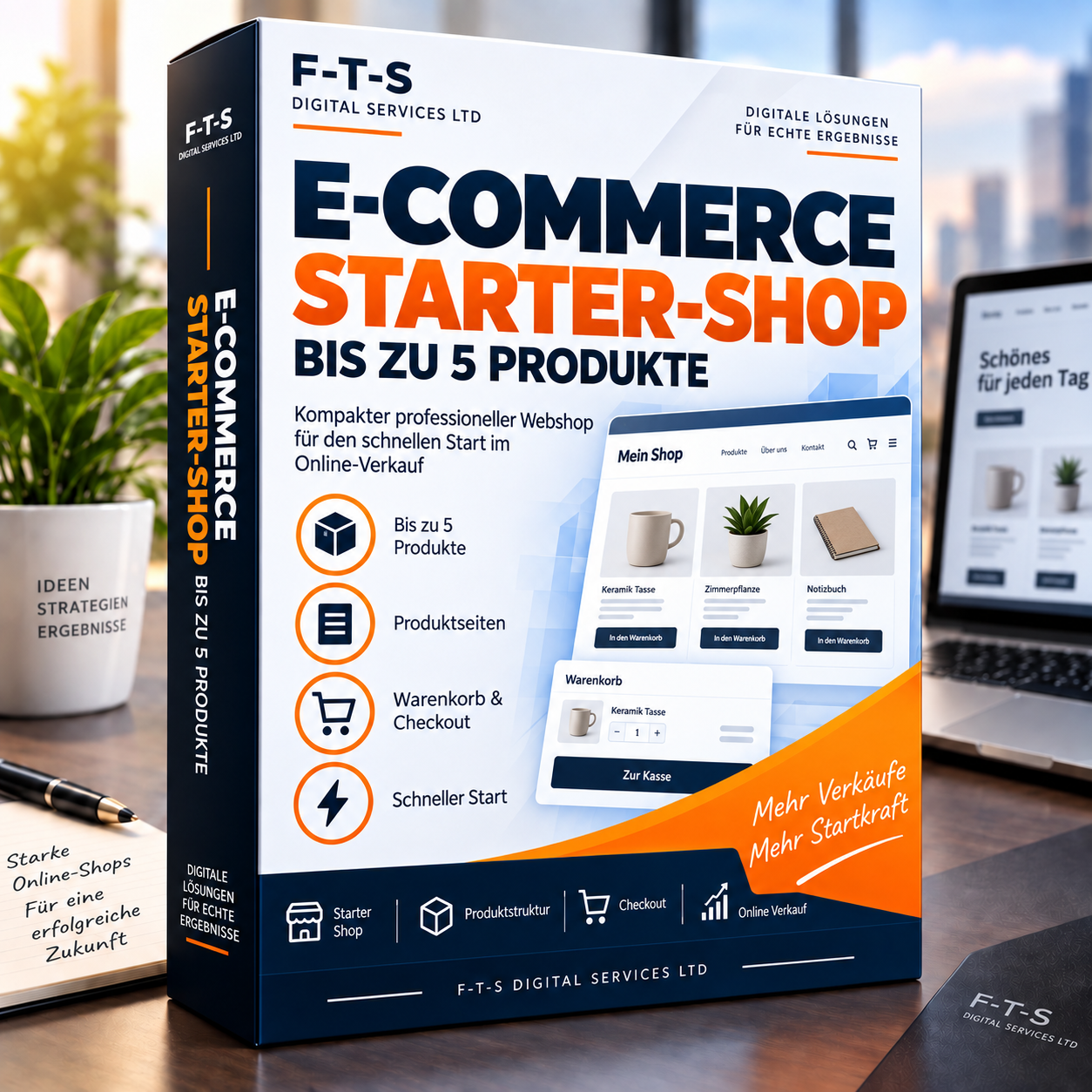 E-Commerce Starter-Shop bis zu 5 Produkte – deutsches Produktbild von F-T-S Digital Services LTD