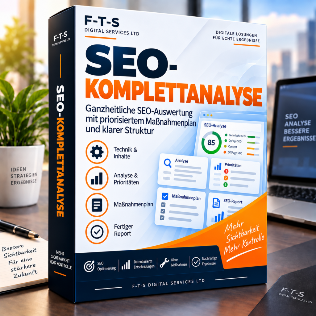 SEO-Komplettanalyse – deutsches Produktbild von F-T-S Digital Services LTD