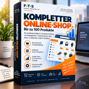 Kompletter Online-Shop bis zu 100 Produkte – F-T-S DIGITAL SERVICES LTD.