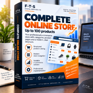 Complete Online Store up to 100 products – F-T-S DIGITAL SERVICES LTD.