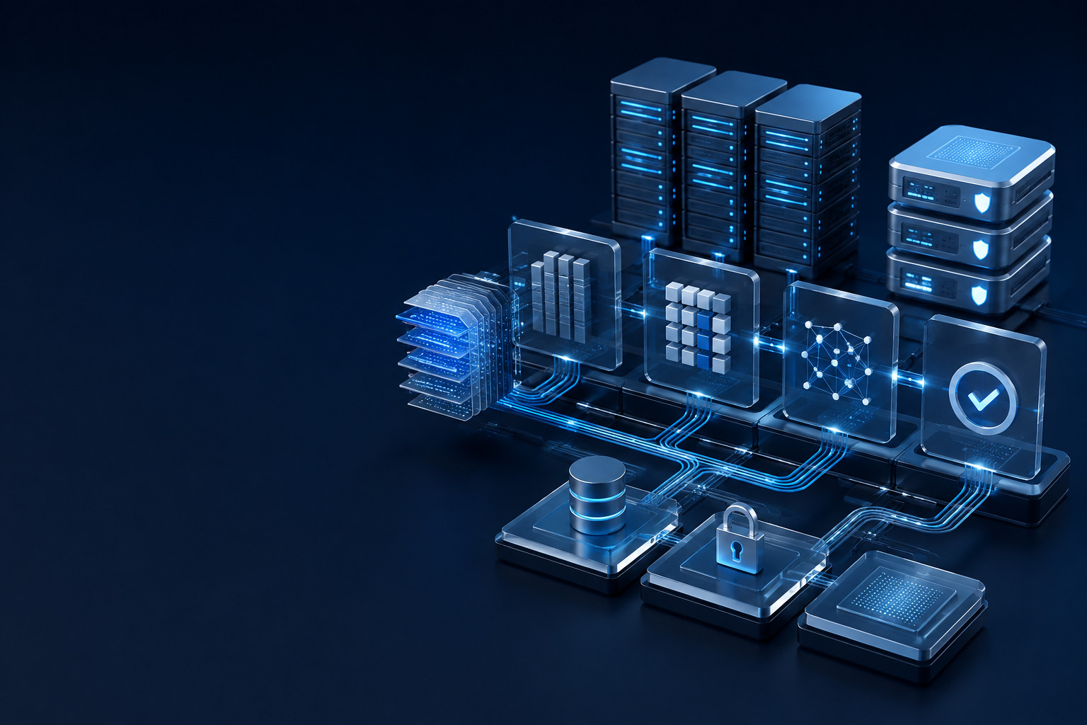 Clear digital workflow connecting a business problem with a controlled solution