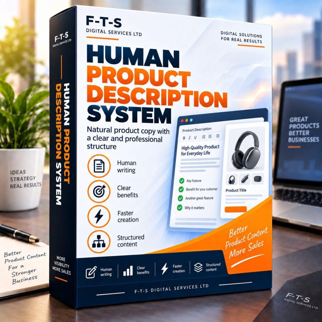 Product Description Report – up to 5 products – English product image by F-T-S Digital Services LTD