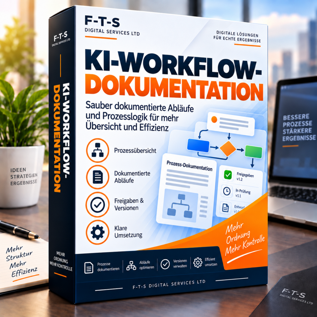 KI-Workflow-Dokumentation – deutsches Produktbild von F-T-S Digital Services LTD