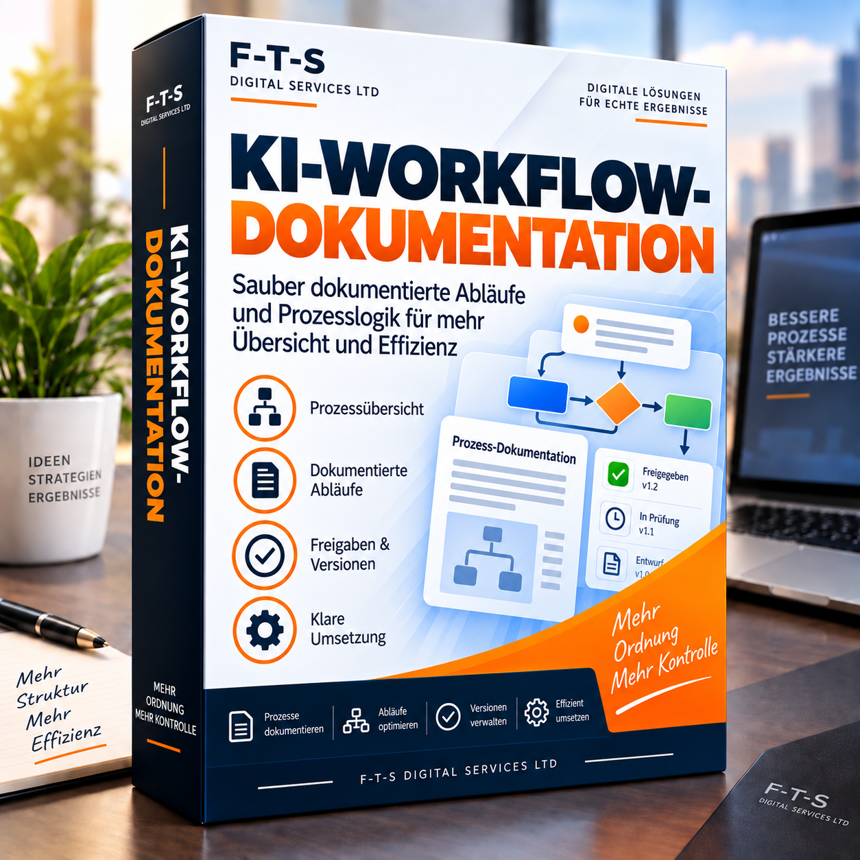 KI-Workflow-Dokumentation – deutsches Produktbild von F-T-S Digital Services LTD