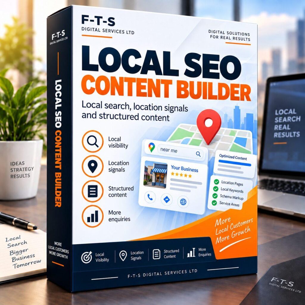 Local SEO Content Report – 1 location / 1 landing page – English product image by F-T-S Digital Services LTD