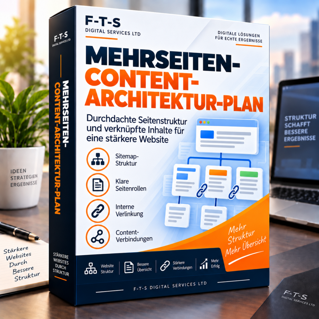 Mehrseiten-Content-Architektur-Plan – deutsches Produktbild von F-T-S Digital Services LTD