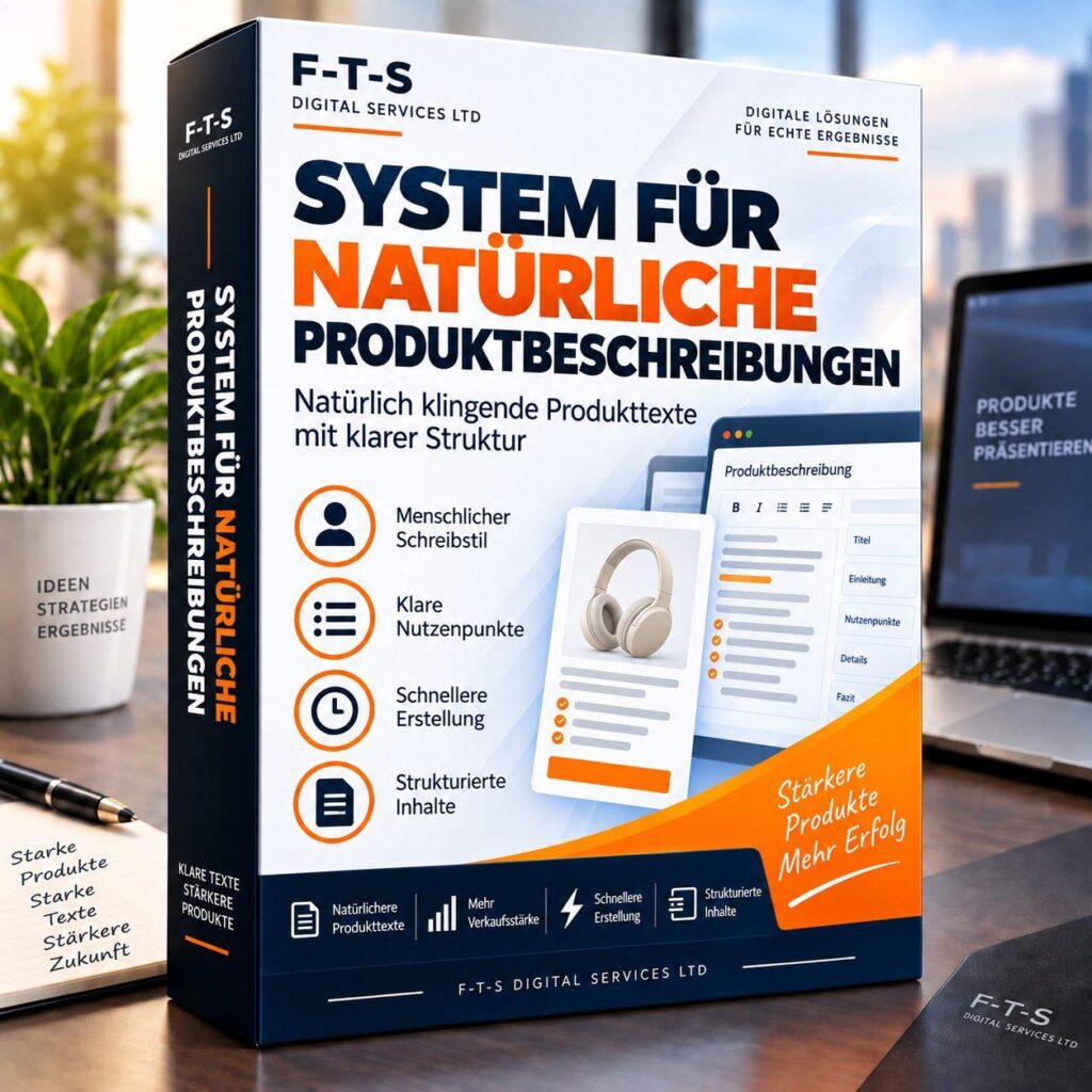 Produkttext-Ausarbeitung – bis zu 5 Produkte – deutsches Produktbild von F-T-S Digital Services LTD