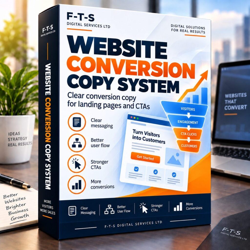 Website Conversion Copy Report – 1 key page – English product image by F-T-S Digital Services LTD